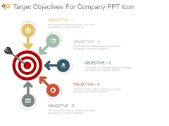 Target Objectives For Company Ppt Icon