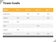Team Goals Template 2 Ppt PowerPoint Presentation Icon Inspiration