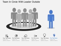 Team In Circle With Leader Outside Powerpoint Templates Team In Circle With Leader Outside Powerpoint Templates