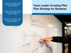 Team Leader Creating Pilot Plan Strategy For Business Ppt PowerPoint Presentation Portfolio Examples PDF