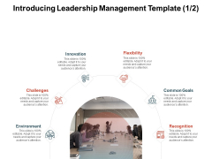 Team Manager Administration Introducing Leadership Management Template Challenges Rules Pdf