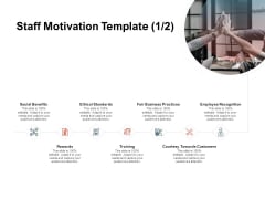 Team Manager Administration Staff Motivation Template Social Benefits Clipart Pdf
