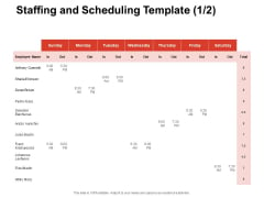 Team Manager Administration Staffing And Scheduling Template Derek Brown Pictures Pdf