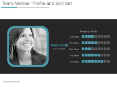 Team Profile Slide Geeks