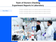 Team Of Doctors Checking Experiment Reports In Laboratory Ppt PowerPoint Presentation Gallery Good PDF Team Of Doctors Checking Experiment Reports In Laboratory Ppt PowerPoint Presentation Gallery Good PDF