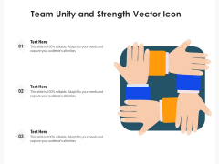 Team Unity And Strength Vector Icon Ppt PowerPoint Presentation File Elements PDF