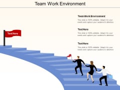 Team Work Environment Ppt Powerpoint Presentation Icon Example Topics Cpb