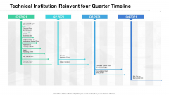 Technical Institution Reinvent Four Quarter Timeline Background