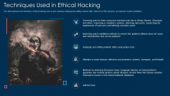 Techniques Used In Ethical Hacking Ppt Infographics Guide PDF