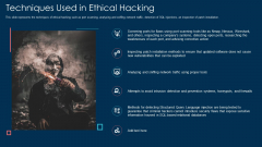 Techniques Used In Ethical Hacking Ppt Infographics Guide PDF Techniques Used In Ethical Hacking Ppt Infographics Guide PDF