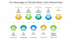 Ten Advantages Of CSR With Better Client Relationships Ppt PowerPoint Presentation File Background Image PDF Ten Advantages Of CSR With Better Client Relationships Ppt PowerPoint Presentation File Background Image PDF