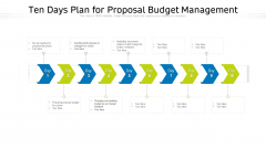 Ten Days Plan For Proposal Budget Management Ppt PowerPoint Presentation File Slides PDF Ten Days Plan For Proposal Budget Management Ppt PowerPoint Presentation File Slides PDF