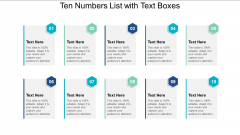 Ten Numbers List With Text Boxes Ppt PowerPoint Presentation Gallery Slideshow Ten Numbers List With Text Boxes Ppt PowerPoint Presentation Gallery Slideshow