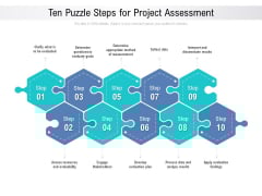 Ten Puzzle Steps For Project Assessment Ppt PowerPoint Presentation Outline Guide Ten Puzzle Steps For Project Assessment Ppt PowerPoint Presentation Outline Guide