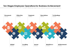 Ten Stages Employee Operations For Business Achievement Ppt PowerPoint Presentation Styles Background Designs PDF