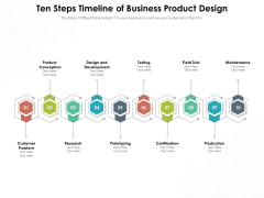 Ten Steps Timeline Of Business Product Design Ppt PowerPoint Presentation File Structure PDF Ten Steps Timeline Of Business Product Design Ppt PowerPoint Presentation File Structure PDF