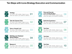 ten steps with icons strategy execution and communication ppt powerpoint presentation inspiration visual aids ten steps with icons strategy execution and communication ppt powerpoint presentation inspiration visual aids