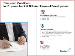 Terms And Conditions For Proposal For Soft Skill And Personal Development Infographics PDF Terms And Conditions For Proposal For Soft Skill And Personal Development Infographics PDF