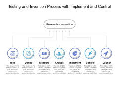 Testing And Invention Process With Implement And Control Ppt PowerPoint Presentation Pictures Objects PDF Testing And Invention Process With Implement And Control Ppt PowerPoint Presentation Pictures Objects PDF