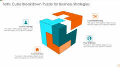 Tetris Cube Breakdown Puzzle For Business Strategies Summary PDF