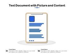 Text Document With Picture And Content Ppt PowerPoint Presentation File Diagrams PDF Text Document With Picture And Content Ppt PowerPoint Presentation File Diagrams PDF