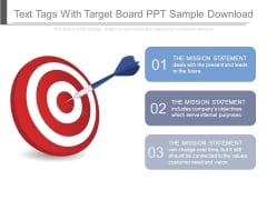 Text Tags With Target Board Ppt Sample Download Text Tags With Target Board Ppt Sample Download