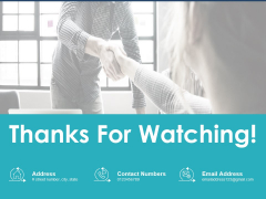 Thanks For Watching Agile Marketing Ppt PowerPoint Presentation Icon Show