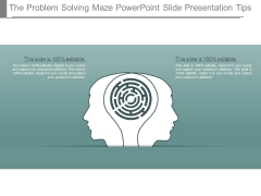 The Problem Solving Maze Powerpoint Slide Presentation Tips