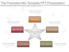 The Promotion Mix Template Ppt Presentation