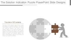 The Solution Indication Puzzle Powerpoint Slide Designs