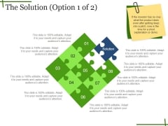 The Solution Ppt PowerPoint Presentation Layouts File Formats The Solution Ppt PowerPoint Presentation Layouts File Formats