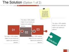 The Solution Ppt PowerPoint Presentation Professional Graphics Template The Solution Ppt PowerPoint Presentation Professional Graphics Template