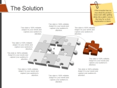 The Solution Template 1 Ppt PowerPoint Presentation Pictures Graphics The Solution Template 1 Ppt PowerPoint Presentation Pictures Graphics