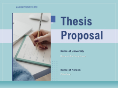 Thesis Proposal Ppt PowerPoint Presentation Complete Deck With Slides Thesis Proposal Ppt PowerPoint Presentation Complete Deck With Slides