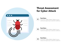 Threat Assessment For Cyber Attack Ppt PowerPoint Presentation File Sample PDF