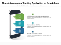 Three Advantages Of Banking Application On Smartphone Ppt PowerPoint Presentation File Display PDF Three Advantages Of Banking Application On Smartphone Ppt PowerPoint Presentation File Display PDF