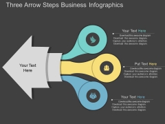 Three Arrow Steps Business Infographics Powerpoint Template Three Arrow Steps Business Infographics Powerpoint Template