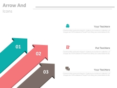 Three Arrows For Positioning In Marketing Powerpoint Template Three Arrows For Positioning In Marketing Powerpoint Template