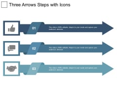 Three Arrows Steps With Icons Ppt PowerPoint Presentation Infographic Template Show Three Arrows Steps With Icons Ppt PowerPoint Presentation Infographic Template Show