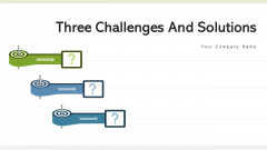 Three Challenges And Solutions Cost Ppt PowerPoint Presentation Complete Deck With Slides