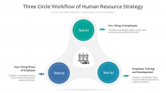 Three Circle Workflow Of Human Resource Strategy Ppt PowerPoint Presentation Gallery Graphics PDF Three Circle Workflow Of Human Resource Strategy Ppt PowerPoint Presentation Gallery Graphics PDF