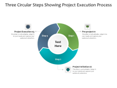 Three Circular Steps Showing Project Execution Process Ppt PowerPoint Presentation Layouts Graphic Tips PDF Three Circular Steps Showing Project Execution Process Ppt PowerPoint Presentation Layouts Graphic Tips PDF