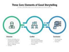 Three Core Elements Of Good Storytelling Ppt PowerPoint Presentation Example 2015 Three Core Elements Of Good Storytelling Ppt PowerPoint Presentation Example 2015