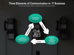Three Elements Of Communication In IT Business Ppt PowerPoint Presentation Visual Aids Pictures PDF Three Elements Of Communication In IT Business Ppt PowerPoint Presentation Visual Aids Pictures PDF