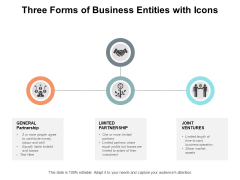 Three Forms Of Business Entities With Icons Ppt PowerPoint Presentation Summary Inspiration Three Forms Of Business Entities With Icons Ppt PowerPoint Presentation Summary Inspiration
