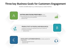 Three Key Business Goals For Customers Engagement Ppt PowerPoint Presentation File Icon PDF Three Key Business Goals For Customers Engagement Ppt PowerPoint Presentation File Icon PDF