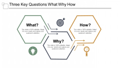 Three Key Questions What Why How Ppt PowerPoint Presentation Inspiration Show Three Key Questions What Why How Ppt PowerPoint Presentation Inspiration Show