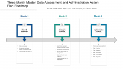 Three Month Master Data Assessment And Administration Action Plan Roadmap Guidelines