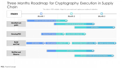 Three Months Roadmap For Cryptography Execution In Supply Chain Graphics