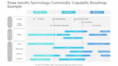 Three Months Technology Commodity Capability Roadmap Example Clipart